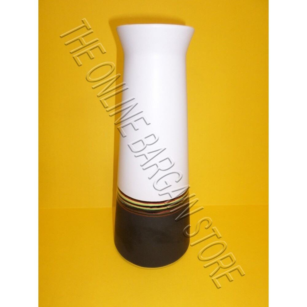 Pottery Barn West Elm Modern Home Decor Flower Vases Ceramic Black White Tall